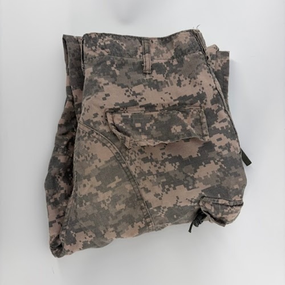 Army Combat Uniform ACU Trousers‎ Small Long 30x34  Digital Camo Pants rip stop